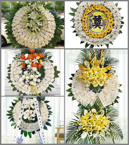 安徽六安市霍邱县孟集镇中心店村花圈速递